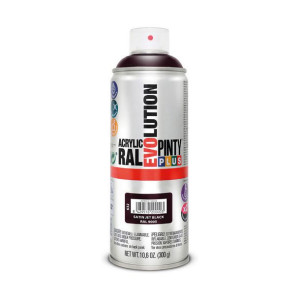 Farba w sprayu Pintyplus Evolution RAL 9005 300 ml Satynowe Jet Black
