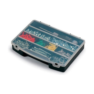 Organizer Terry Z pokrywką 24,5 x 18 x 4 cm polipropylen 10 Przegródki