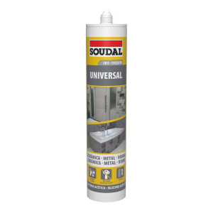 Silikon Soudal 115927 Uniwersalny Szary 280 ml