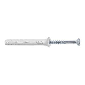 Wtyki i wkręty CELO NP 5 x 25 mm Stal Płaska głowa Cynkowanie (200 Sztuk)