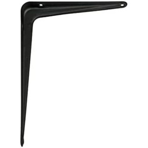 Uchwyt ścienny AMIG 1-6041 Półki Czarny Stal (30 x 25 cm)