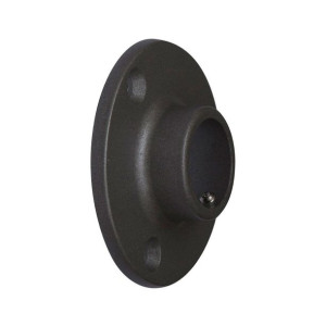 Uchwyt drążka do szafy Stor Planet Czarny Ø 1,9 cm Satynowe (2 Sztuk)