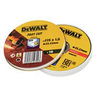 Tarcza do cięcia Dewalt Fast Cut dt3506-qz 10 Sztuk 115 x 1 x 22,23 mm