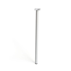 Nogi Rei 401g Cylindryczna Stal Biały Nowoczesny (Ø 3 x 70 cm)