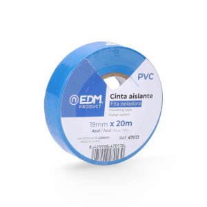 Taśma izolacyjna EDM Niebieski PVC (20 m x 19 mm)