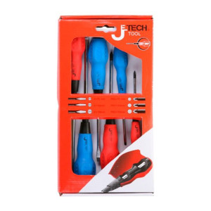 Zestaw wkrętaków Jetech Tool 4x75, 5x10, 6x125 mm (6 pcs)
