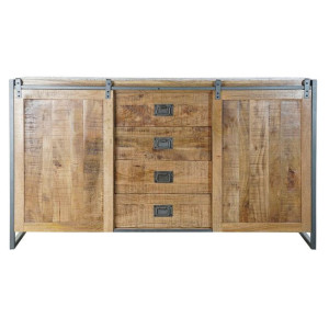 Kredens DKD Home Decor Metal Drewno mango (160 x 45 x 88 cm)