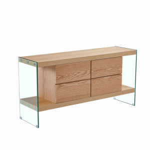 Kredens DKD Home Decor Szkło Drewno MDF (160 x 45 x 80 cm)