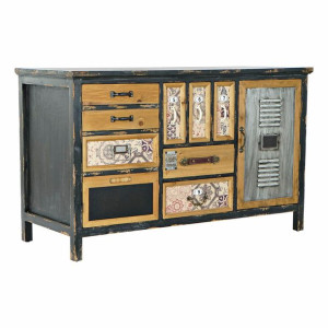 Kredens DKD Home Decor Jodła Metal (120 x 50 x 74 cm)