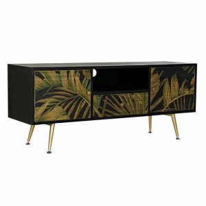 Kredens DKD Home Decor Czarny Jodła Metal MDF Kolor Zielony