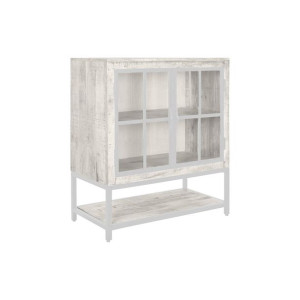 Kredens DKD Home Decor 85 x 45 x 100 cm Metal Biały Drewno mango