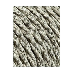 Kabel EDM 2 x 0,75 mm Płótno 5 m