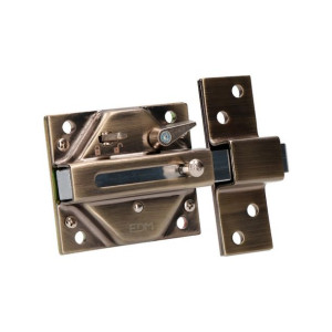 Zamek bezpieczeństwa EDM 73 x 136 mm Stal Brąz