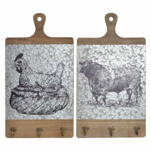 Wieszak ścienny DKD Home Decor Metal 30 x 5 x 54 cm