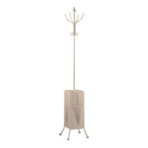 Wieszak na ubrania Stojak na parasole Metal Krem (34 x 188 x 34 cm)