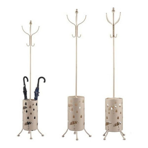 Wieszak na ubrania Stojak na parasole Metal Krem (44 x 185 x 44 cm)
