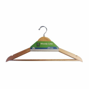 Wieszaki Mondex Woody Line Ekologiczne Naturalny Drewno 3 Sztuk