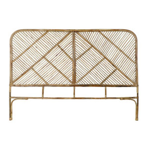 Zagłówek do łóżka DKD Home Decor Naturalny Rattan (175 x 3 x 130 cm)