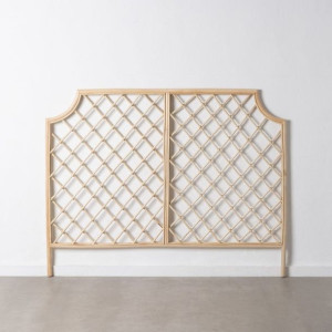 Zagłówek do łóżka 160 x 3 x 125 cm Naturalny Rattan