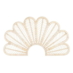 Zagłówek do łóżka 100 x 3 x 59 cm Naturalny Rattan