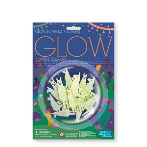 Naklejki lama fluorescencyjne 12 szt 4M