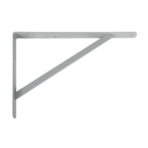 Uchwyt ścienny AMIG 9-9806 Półki Szary Stal (25 x 20 cm)