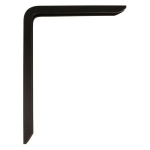Uchwyt ścienny AMIG 4plus-21110 Półki Czarny Aluminium (25 x 15 cm)