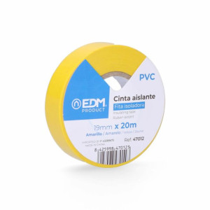 Taśma izolacyjna EDM Żółty PVC (20 m x 19 mm)