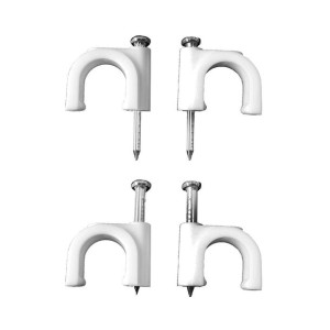 Zszywki EDM Nº 6 2 x 1 mm Biały Przewody 100 Sztuk