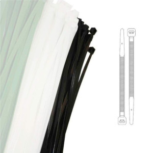 Paski do Kabli Nylonowe EDM 100 x 2,5 mm Czarny 100 Sztuk