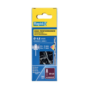 Nity Rapid 5000387 Wiertło Ø 4,8 x 10 mm Aluminium (50 Sztuk)