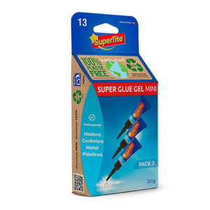 Klej błyskawiczny Supertite 2513 Żel 1 g Mini 3 Sztuk