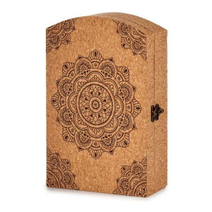 Szafa na klucze Mandala Brązowy MDF Korek (20 x 7,5 x 29 cm)
