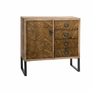 Kredens DKD Home Decor Metal Drewno (80 x 30 x 80 cm)