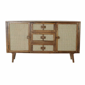 Kredens DKD Home Decor Rattan Drewno mango (150.5 x 40.5 x 86 cm)