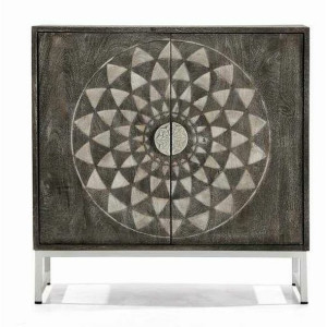 Kredens DKD Home Decor Metal Drewno mango (81 x 38 x 81 cm)