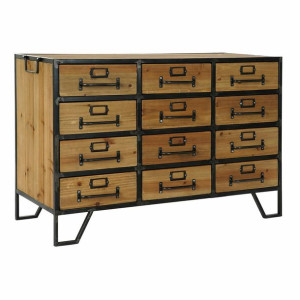 Kredens DKD Home Decor Brązowy Czarny Metal Drewno (90 x 38 x 61 cm)