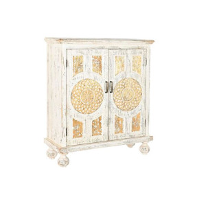 Kredens DKD Home Decor Biały Jodła Złoty MDF (93,5 x 36,5 x 110 cm)