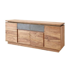 Kredens DKD Home Decor Naturalny Szary (175 x 45 x 72 cm)