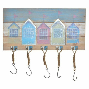 Wieszak ścienny DKD Home Decor 8424001496532 Metal Drewno 60 x 3 x 30 cm