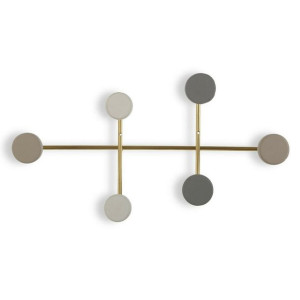 Wieszak na ubrania Metal Drewno MDF (6,5 x 22 x 41 cm)