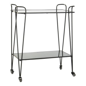 Koszyk wielofunkcyjny DKD Home Decor Czarny Metal Szkło (70 x 34 x 87 cm)