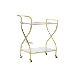 Servírovací vozík DKD Home Decor Lustro Złoty Stal (70 x 36,5 x 83 cm)