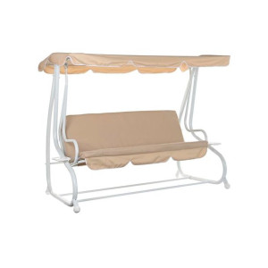 Ława DKD Home Decor Beżowy Huśtawka Poliester Stal (210 x 120 x 164 cm)