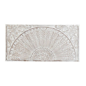 Zagłówek do łóżka DKD Home Decor 160 x 3,5 x 80 cm Biały Drewno MDF