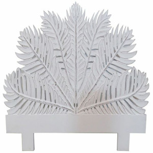 Zagłówek do łóżka DKD Home Decor MDF Biały (150 x 3 x 150 cm)