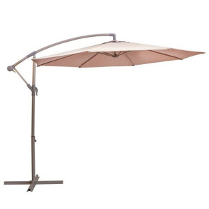 Slnečník Stella Szary Taupe Aluminium 300 cm