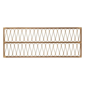 Zagłówek do łóżka 160 x 60 cm Naturalny Drewno Rattan