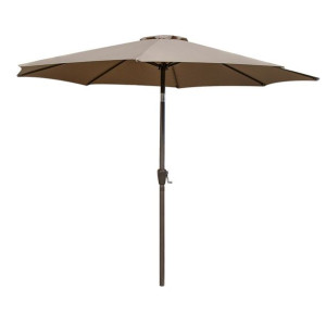 Slnečník Tessa 350 cm Taupe Aluminium