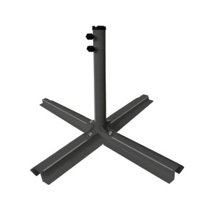 Podstawa pod parasol 90 x 90 x 55 cm Stal Grafit